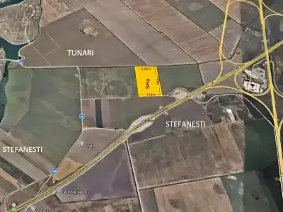 Harta locatie teren de vanzare cumparare Stefanestii de Jos Ilfov